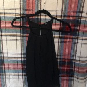 Black Sheer Halter Top